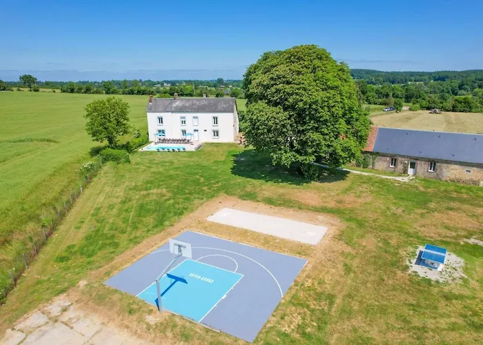 Villa Crazy Gilliere 61 - Heated Pool - Basket - 2h Paris - 30p Montchevrel